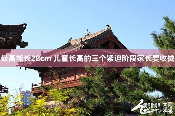最高能长28cm 儿童长高的三个紧迫阶段家长要收拢